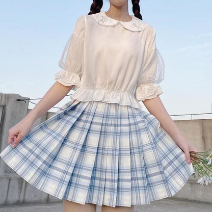 Kawaii Princess Tulle Accented Lolita Blouse - One Size / 