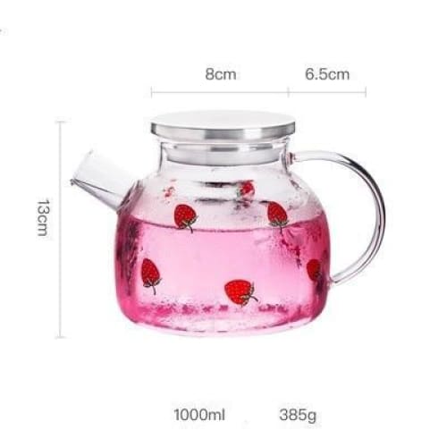 Kawaii Strawberry Glass Water Pot MK16590 - Bottle