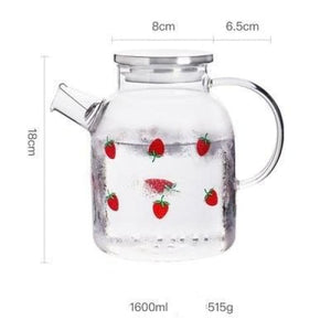 Kawaii Strawberry Glass Water Pot MK16590 - Bottle