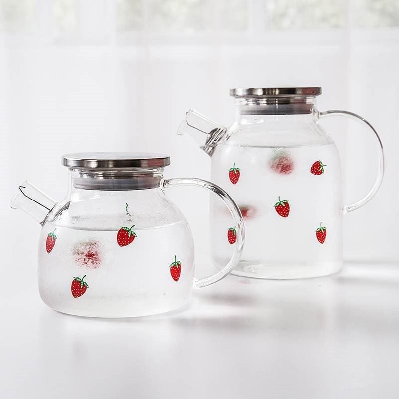 Kawaii Strawberry Glass Water Pot MK16590 - Bottle