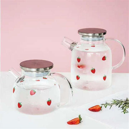 Kawaii Strawberry Glass Water Pot MK16590 - Bottle