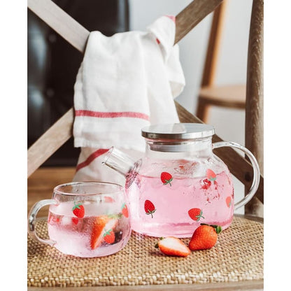 Kawaii Strawberry Glass Water Pot MK16590 - Bottle