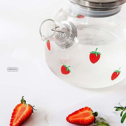 Kawaii Strawberry Glass Water Pot MK16590 - Bottle