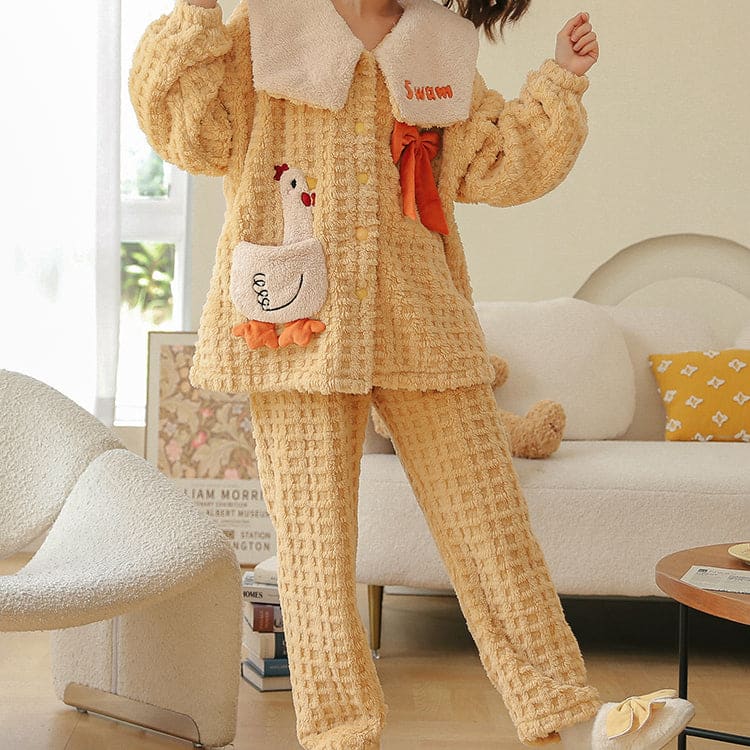 Kawaii Styles Lovely Cartoon Plush Pajamas ON265 - Pajamas