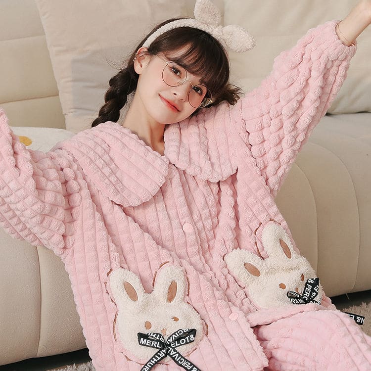 Kawaii Styles Lovely Cartoon Plush Pajamas ON265 - Pajamas