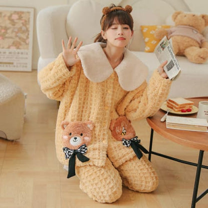 Kawaii Styles Lovely Cartoon Plush Pajamas ON265 - N /