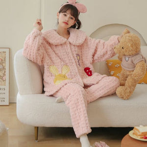 Kawaii Styles Lovely Cartoon Plush Pajamas ON265 - O /
