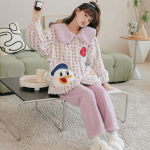 Kawaii Styles Lovely Cartoon Plush Pajamas ON265 - R /