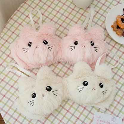 Kitty Ears Cartoon Cute Plush Lingerie Set MK15527 - KawaiiMoriStore