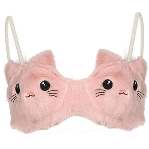 Kitty Ears Cartoon Cute Plush Lingerie Set MK15527 - KawaiiMoriStore
