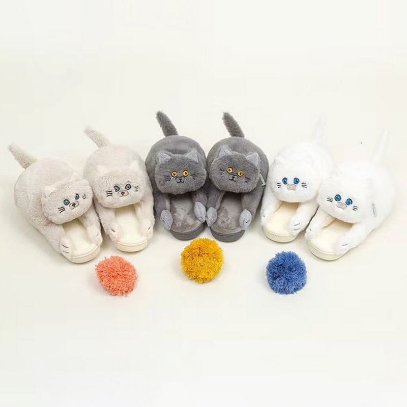 Kitty Home Slippers - slippers