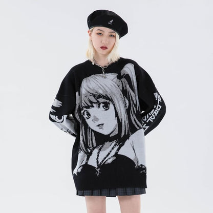 Knitted Harajuku Winter Oversized Sweater MK275 - KawaiiMoriStore