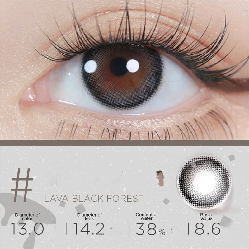 Lava Black Forest Contact Lenses Half Year One Pair ME37 - 