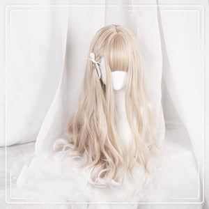 Lolita Brown White Gradient Long/ Short Wig MK15494 - KawaiiMoriStore