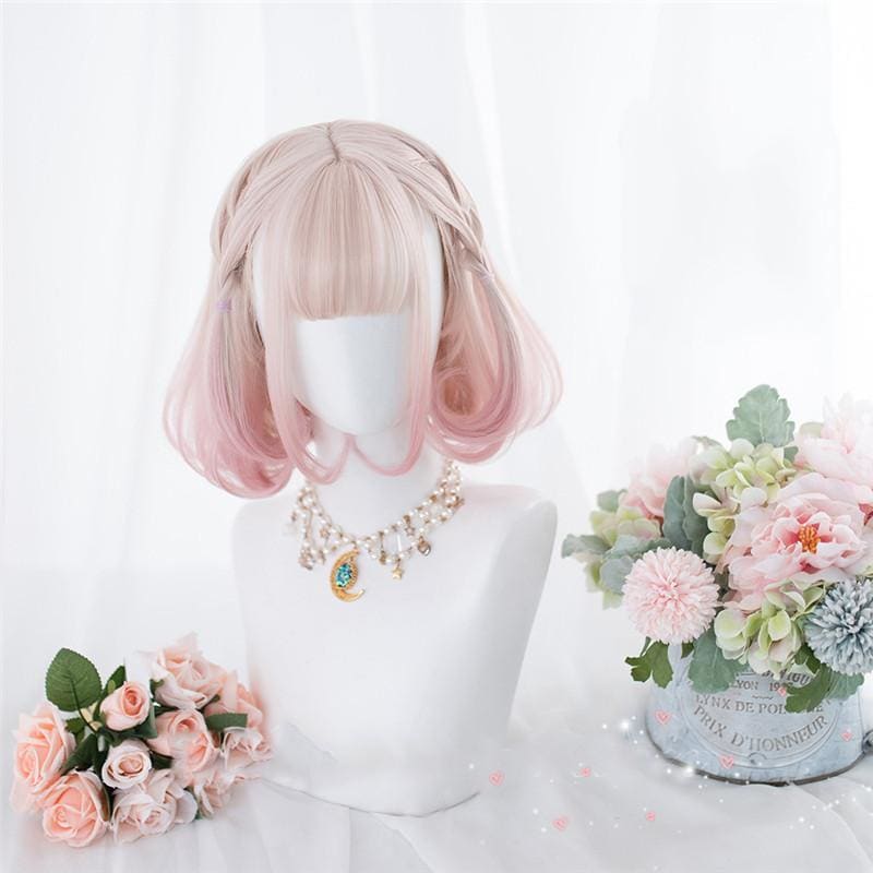 Lolita Cherry Pink Double Ponytail Wig MK15658 - KawaiiMoriStore