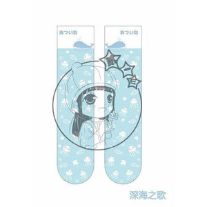 Lolita Cosplay Ocean AcalephCute Harajuku Over-knee Stockings MK15522 - KawaiiMoriStore