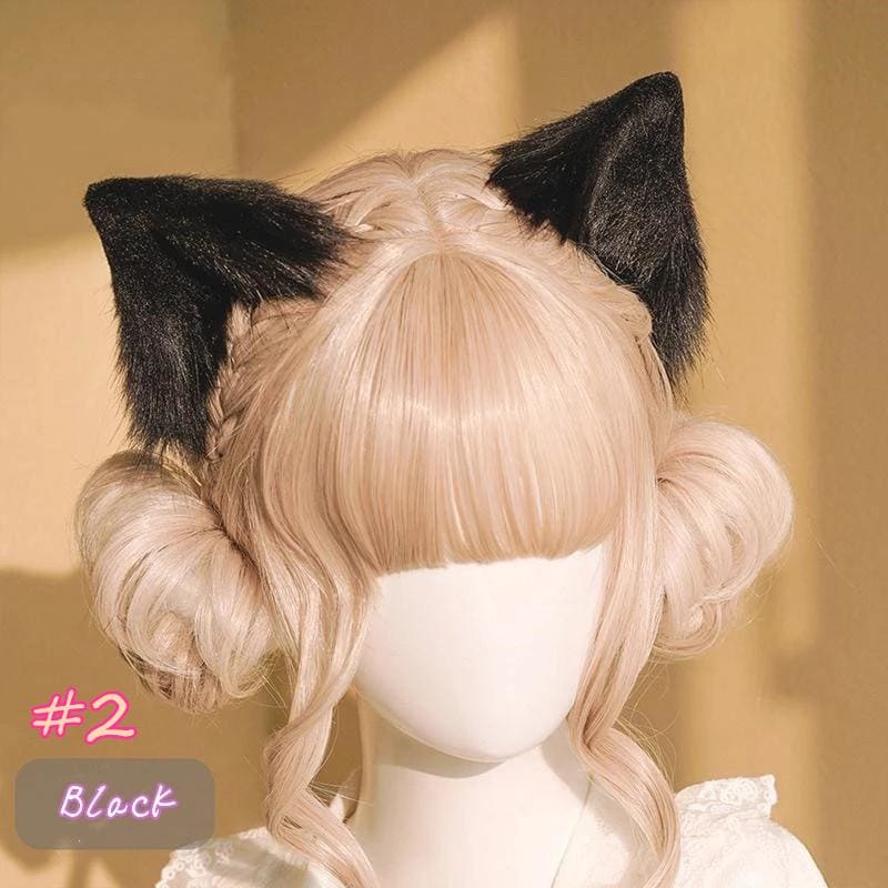 Lolita Cute Girl Imitation Cat Ear Hair Hoop Hairpin MK15751 - KawaiiMoriStore