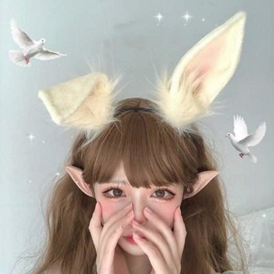 Lolita Cute Girl Rabbit Ears Headband MM1136 - KawaiiMoriStore