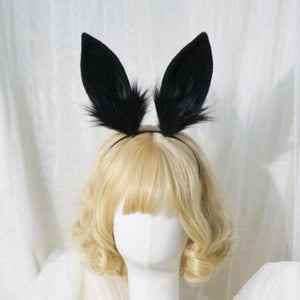 Lolita Cute Girl Rabbit Ears Headband MM1136 - KawaiiMoriStore