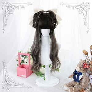 Lolita Gray Long Curly Wig MM0850 - KawaiiMoriStore