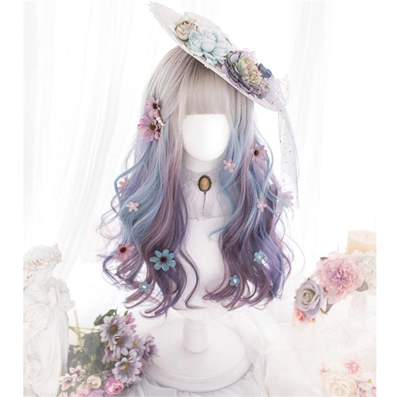 Lolita Misty Gradient Long Curly Wig MK15565 - KawaiiMoriStore