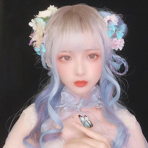 Lolita Misty Gradient Long Curly Wig MK15565 - KawaiiMoriStore
