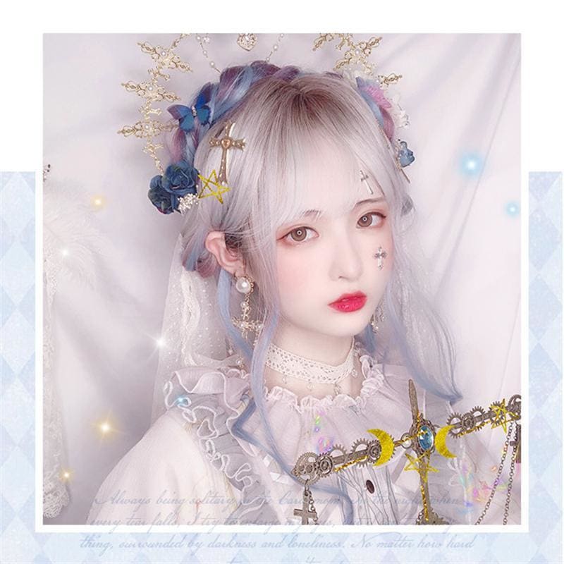 Lolita Misty Gradient Long Curly Wig MK15565 - KawaiiMoriStore