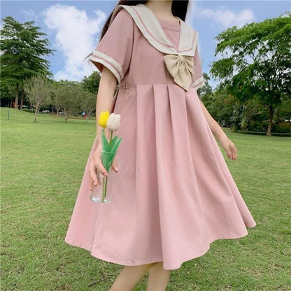 Lolita MKawaii  JK Mid-Length Dress MK14939 - KawaiiMoriStore