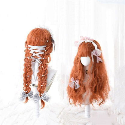 Lolita Pumpkin Long Curly Wig MK15560 - KawaiiMoriStore