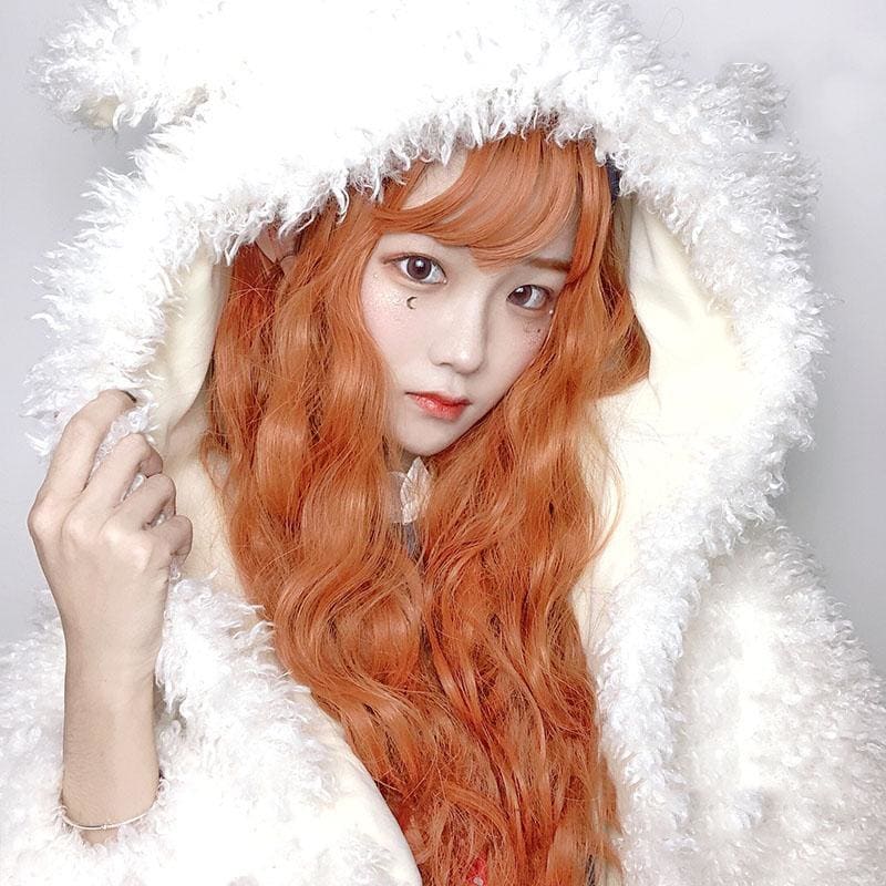 Lolita Pumpkin Long Curly Wig MK15560 - KawaiiMoriStore