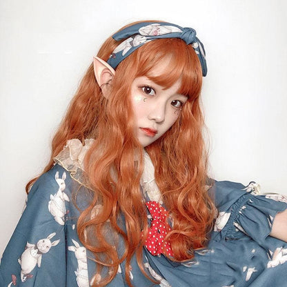 Lolita Pumpkin Long Curly Wig MK15560 - KawaiiMoriStore