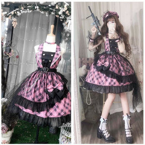 Lolita [Sweetheart Sniper] Punk Dress MK15163 - KawaiiMoriStore