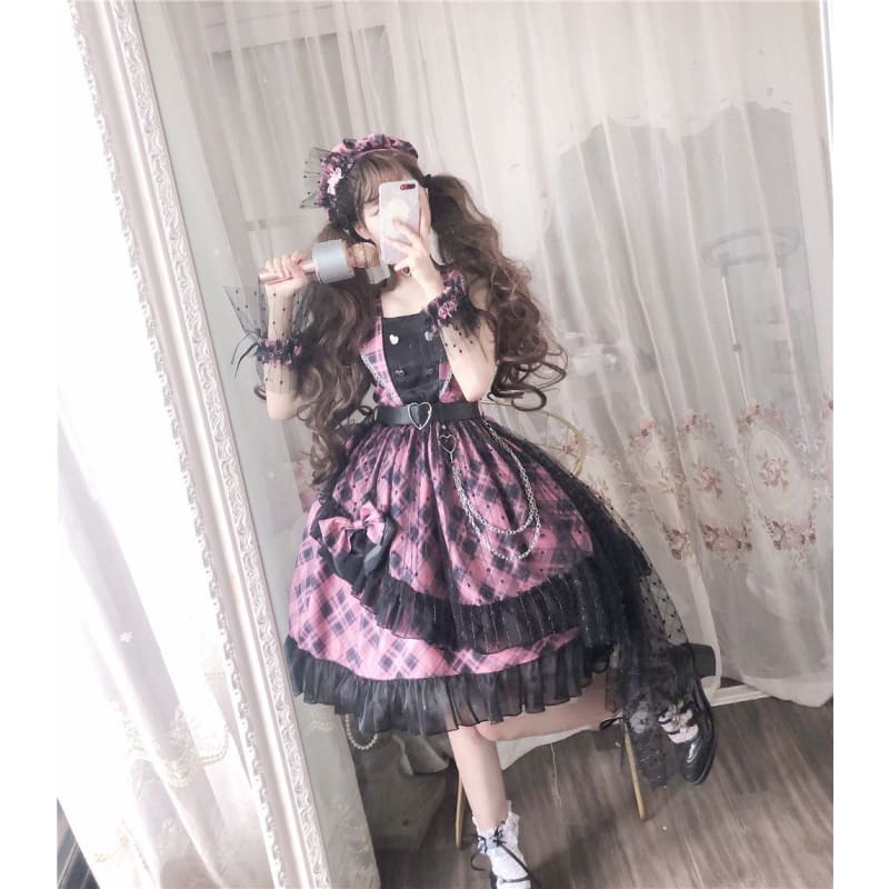 Lolita [Sweetheart Sniper] Punk Dress MK15163 - KawaiiMoriStore