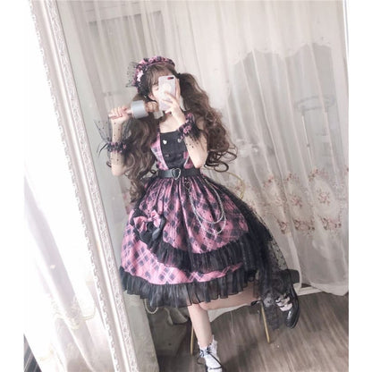 Lolita [Sweetheart Sniper] Punk Dress MK15163 - KawaiiMoriStore