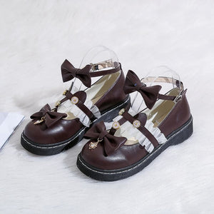 Lolita Vintage Little Leather Shoes MK15156 - KawaiiMoriStore