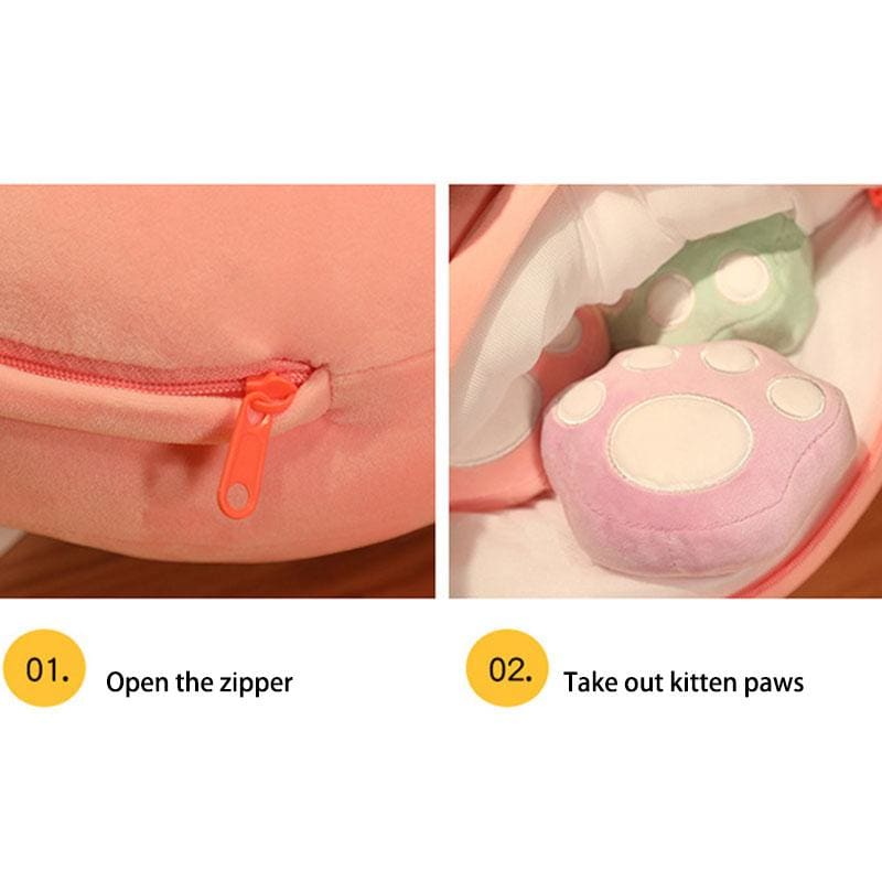 Lovely Cat Claw Snack Pillow Plush Toy MM1131 - KawaiiMoriStore