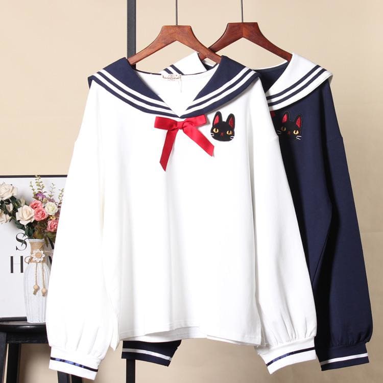 Lovely Cats Navy Hoodie MK14978 - KawaiiMoriStore