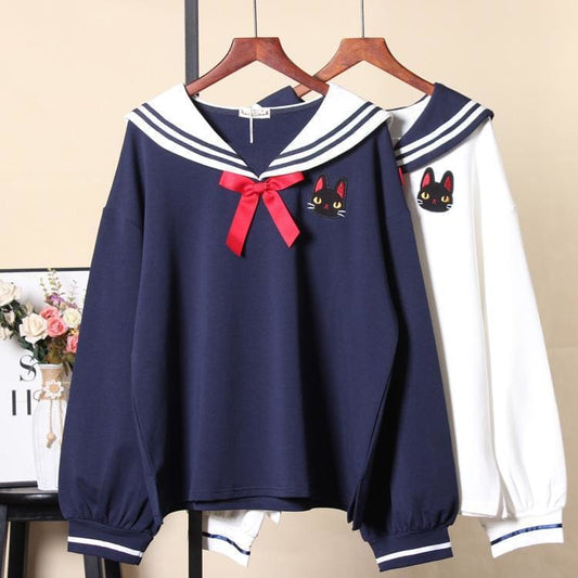 Lovely Cats Navy Hoodie MK14978 - KawaiiMoriStore