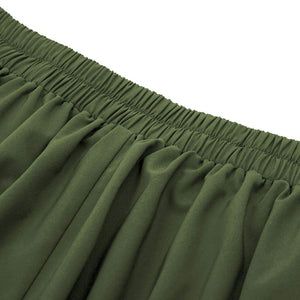Mardi - Casual Vintage High Waste Skirt With Pockets - Skirt