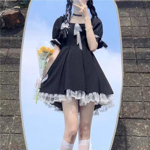 Miss BroomMoon Witchy Dark Lolita Mini Dress - witchy dress
