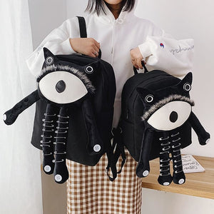 Monster Canvas Casual Backpack MK0573 - KawaiiMoriStore