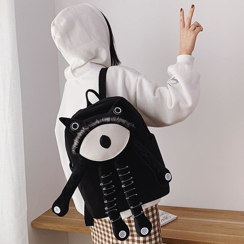 Monster Canvas Casual Backpack MM0573 - KawaiiMoriStore