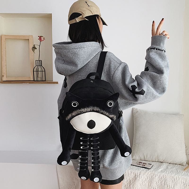 Monster Canvas Casual Backpack MM0573 - KawaiiMoriStore