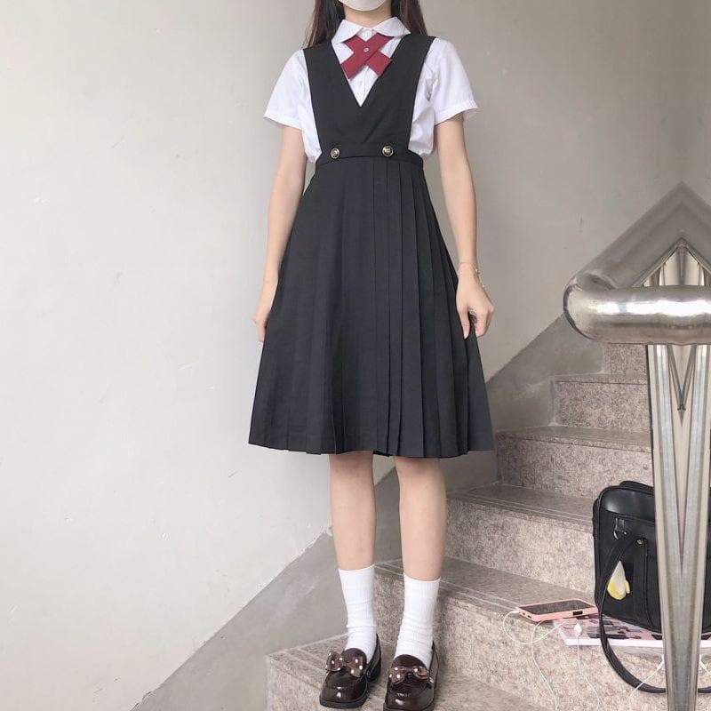 Navy/Black Sweet Jfashion Jk Kawaii Uniform Dress MK17192