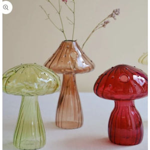 Mushroom Glass Vase - vase