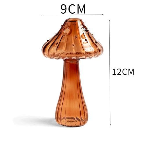 Mushroom Glass Vase - C（70g） - vase