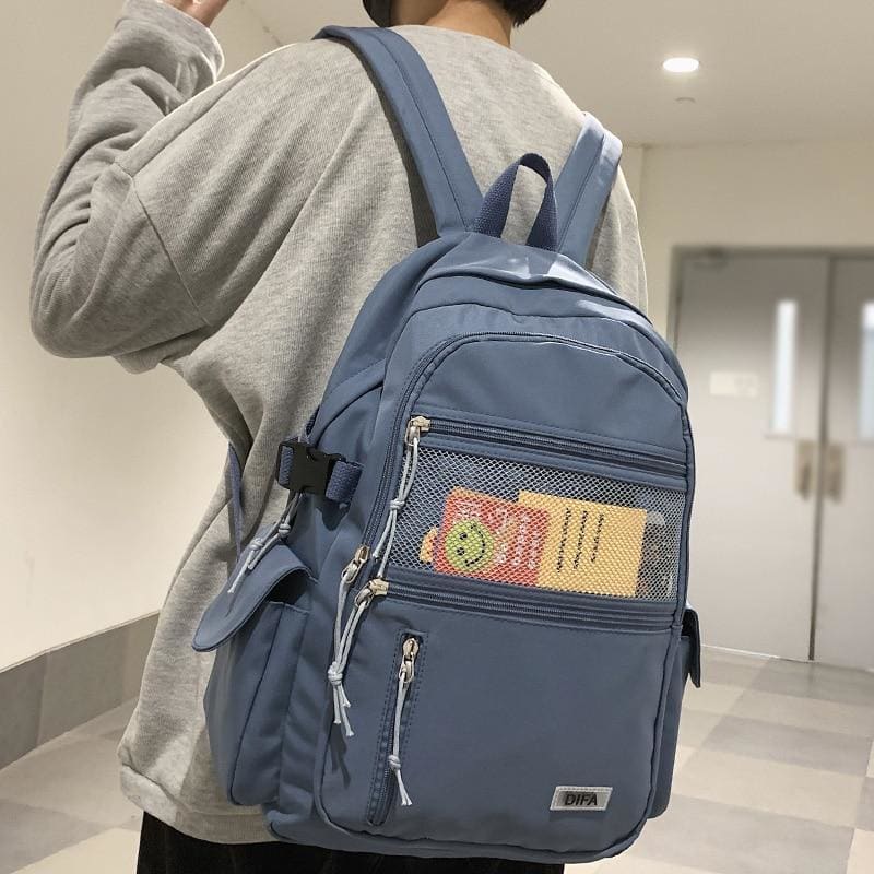 Nylon Waterproof Students Backpack - 152401