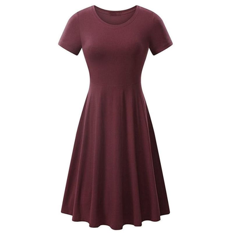 Octavia - Summer Waist Drop Elegant Dress - Dress