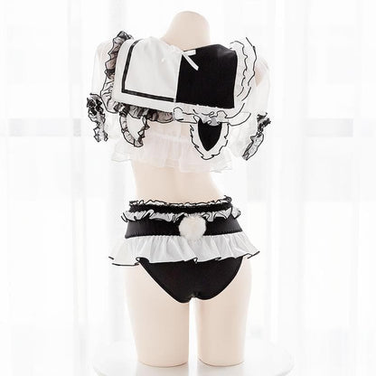 Panda Mesh School Uniform Lingerie MK15039 - Lingerie