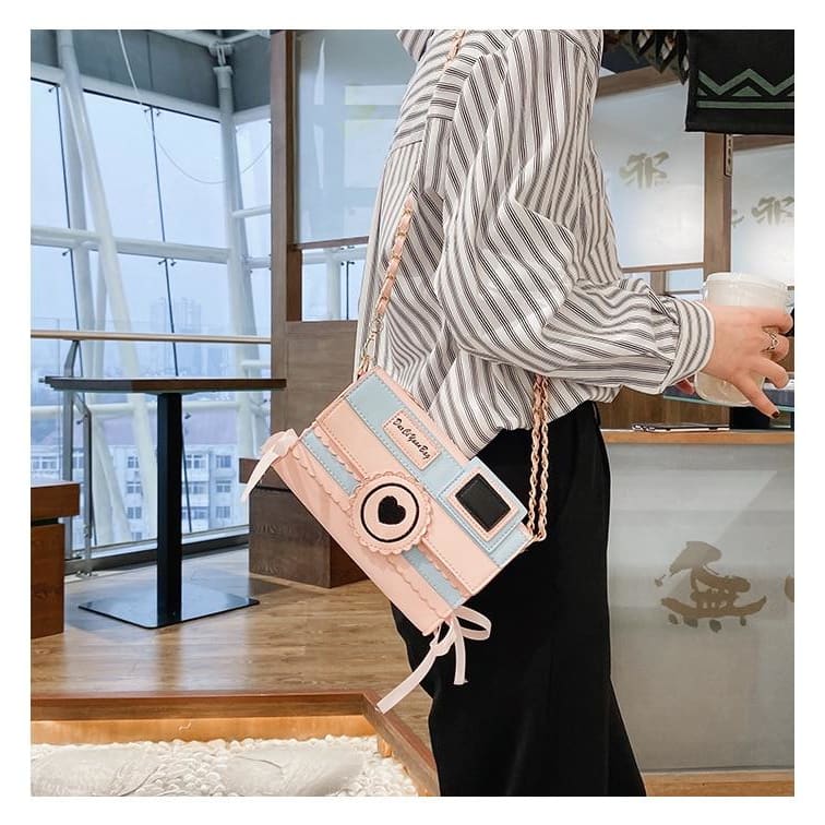 Pastel Aesthetic Kawaii Camera Purse Bag